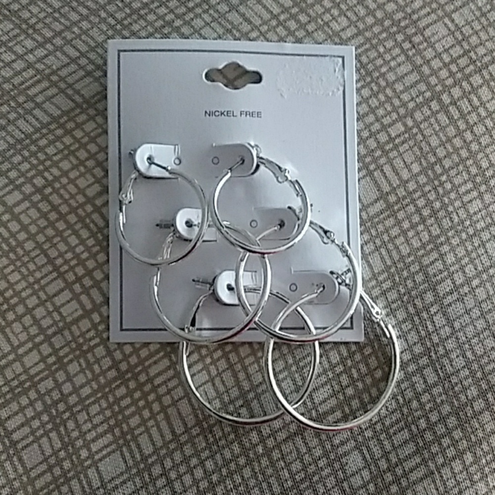 Silver Hoop Earrings